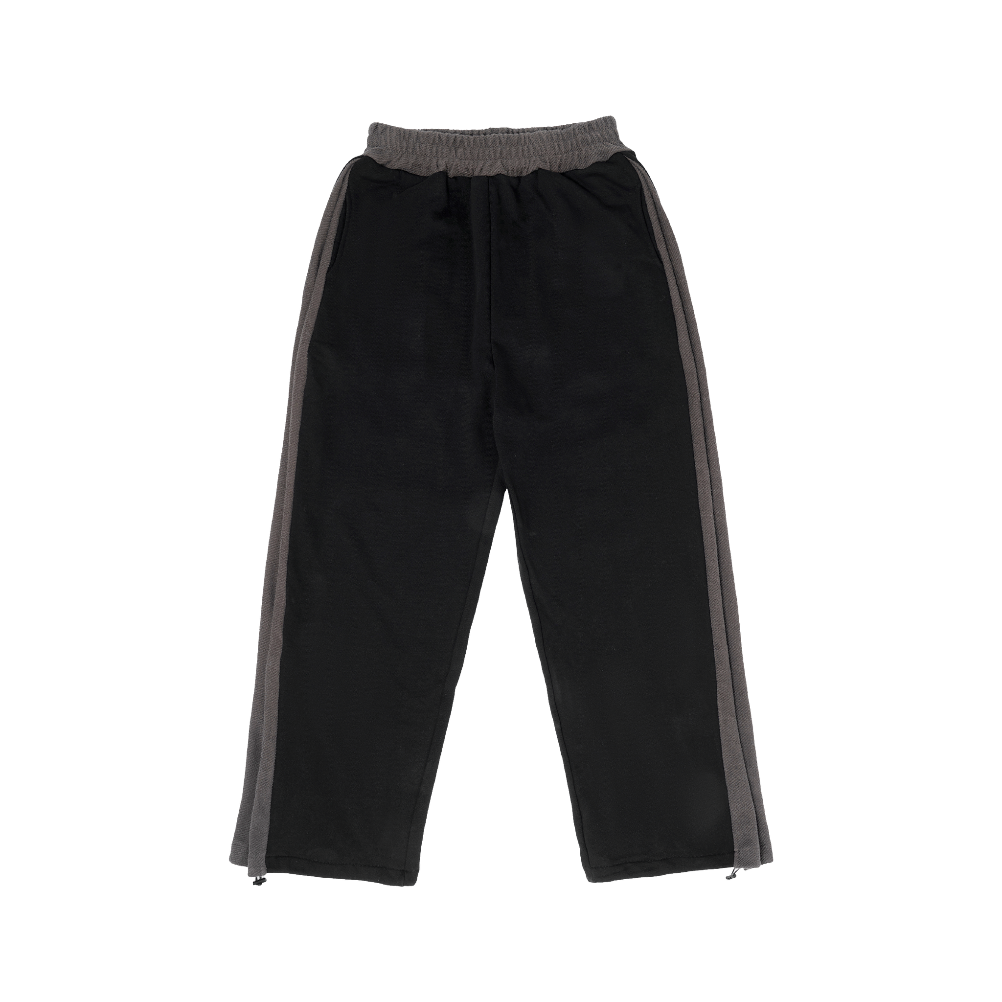 Pantalon de jogging à jambe droite avec passant de ceinture - Noir