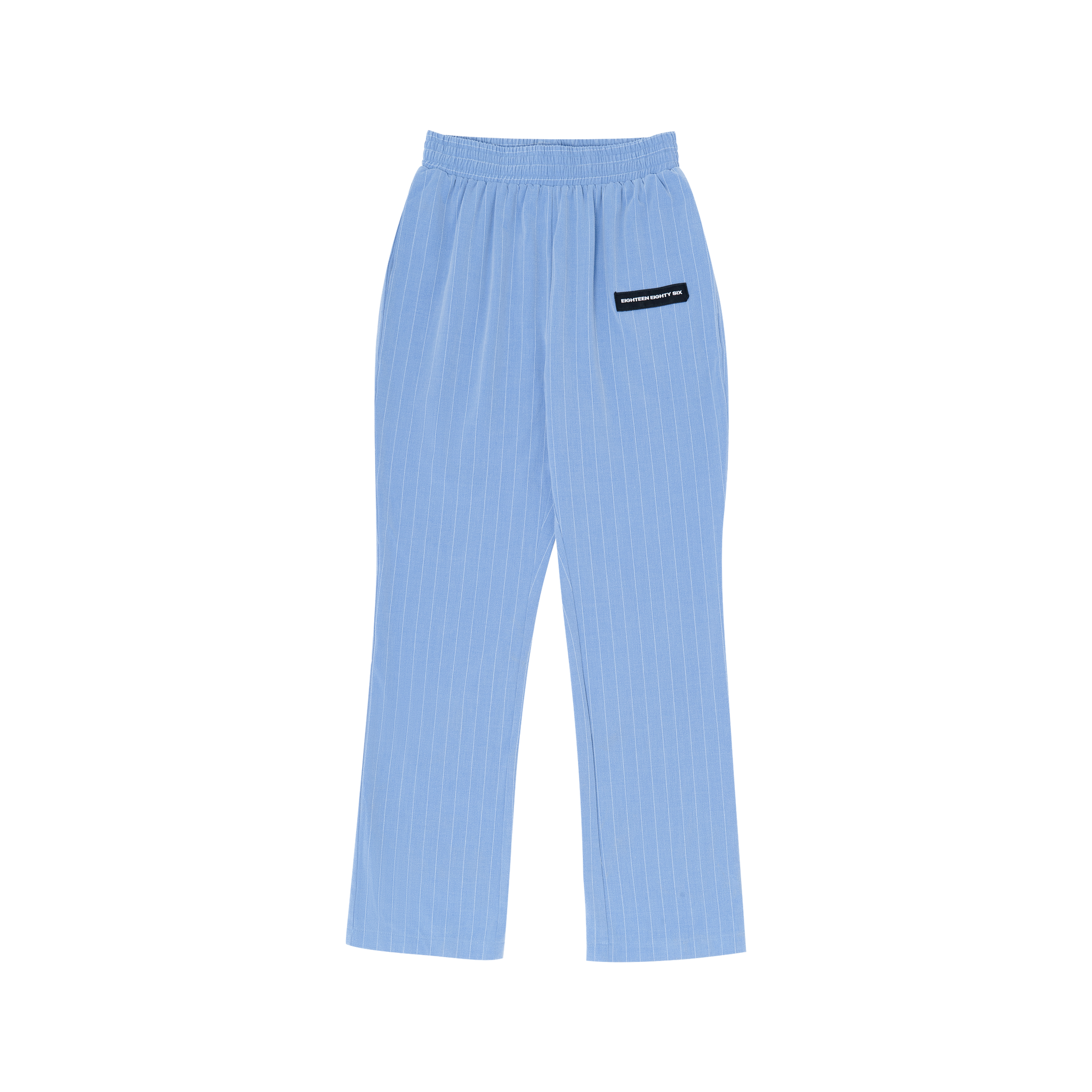 Pantalon skinny à rayures - Bleu