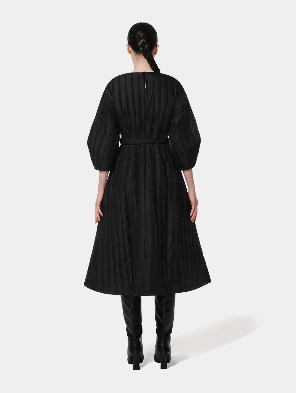PUFFER DRESS - BLACK