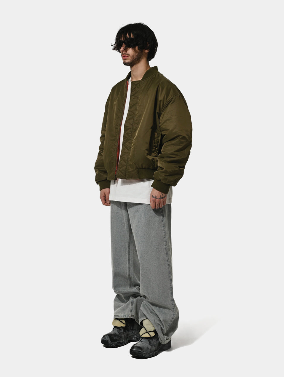 REVERSIBLE BOMBER - GREEN/ ORANGE