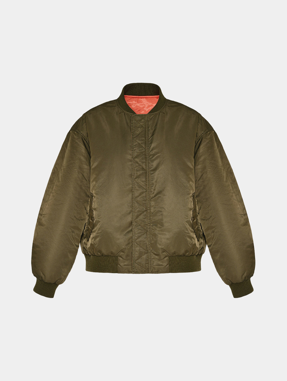 REVERSIBLE BOMBER - GREEN/ ORANGE