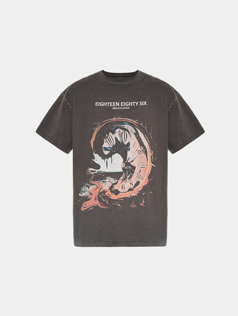 ROMAN CLOCK T-SHIRT - DARK GREY
