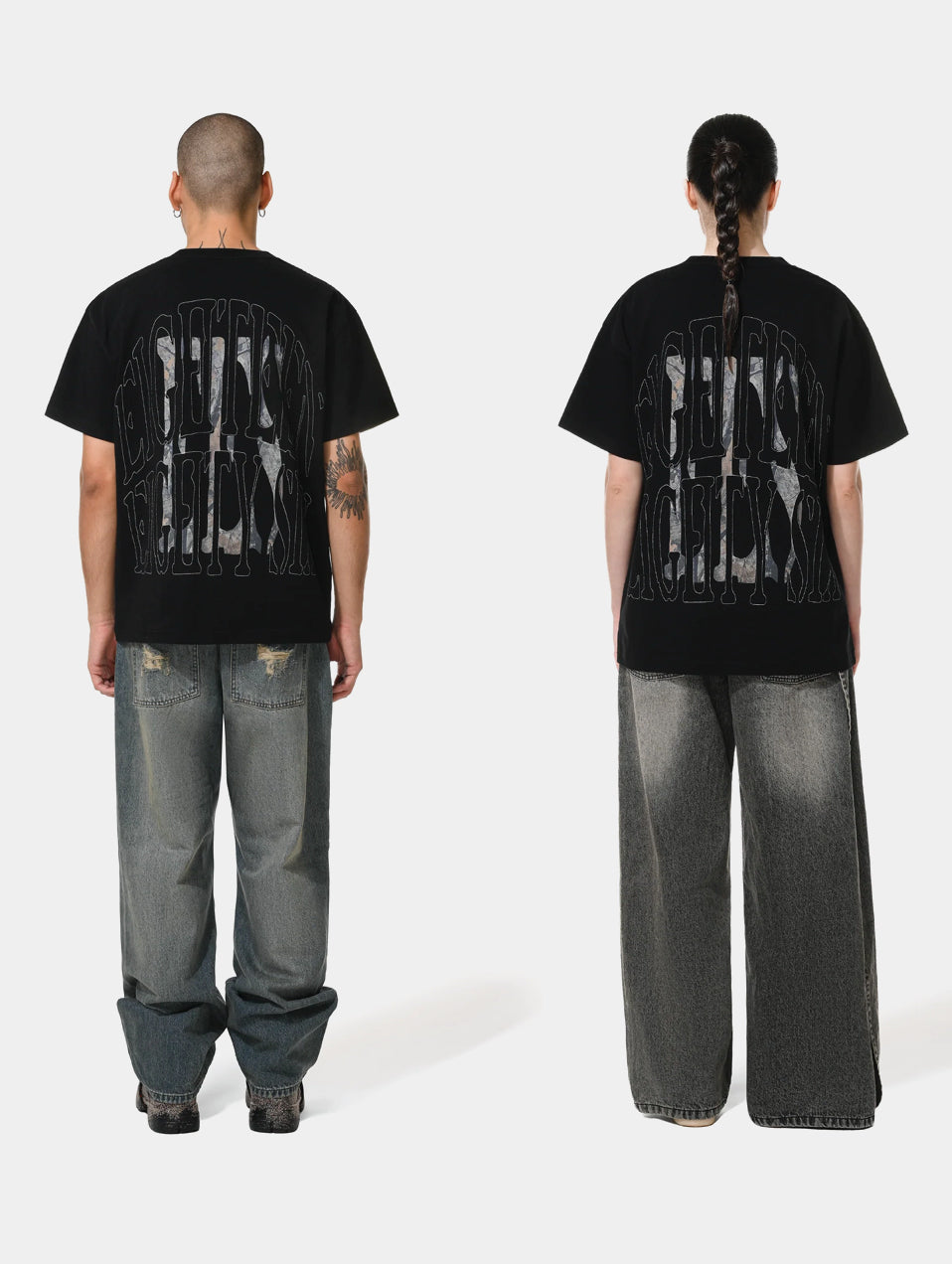 ROMAN NUMERAL T-SHIRT - BLACK