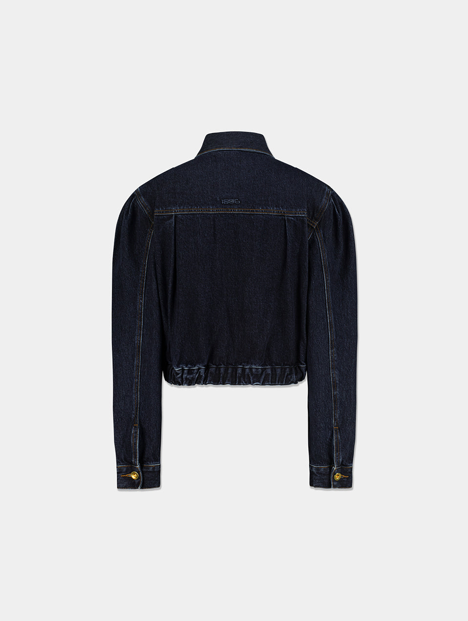 RUCHED DENIM JACKET