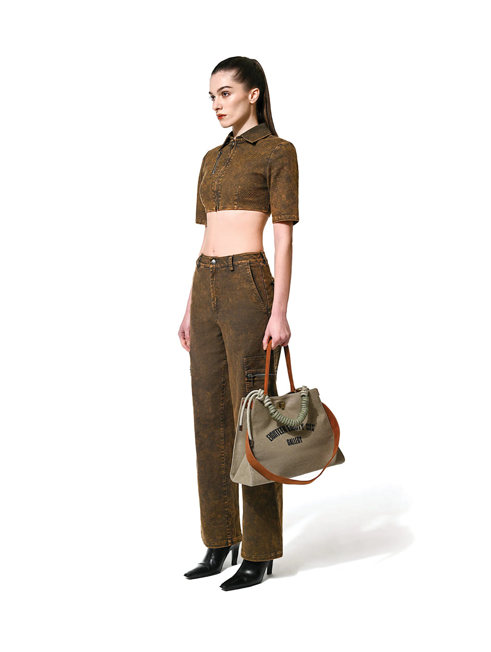 OVER DYE WORKWEAR PANTS - CARAMEL