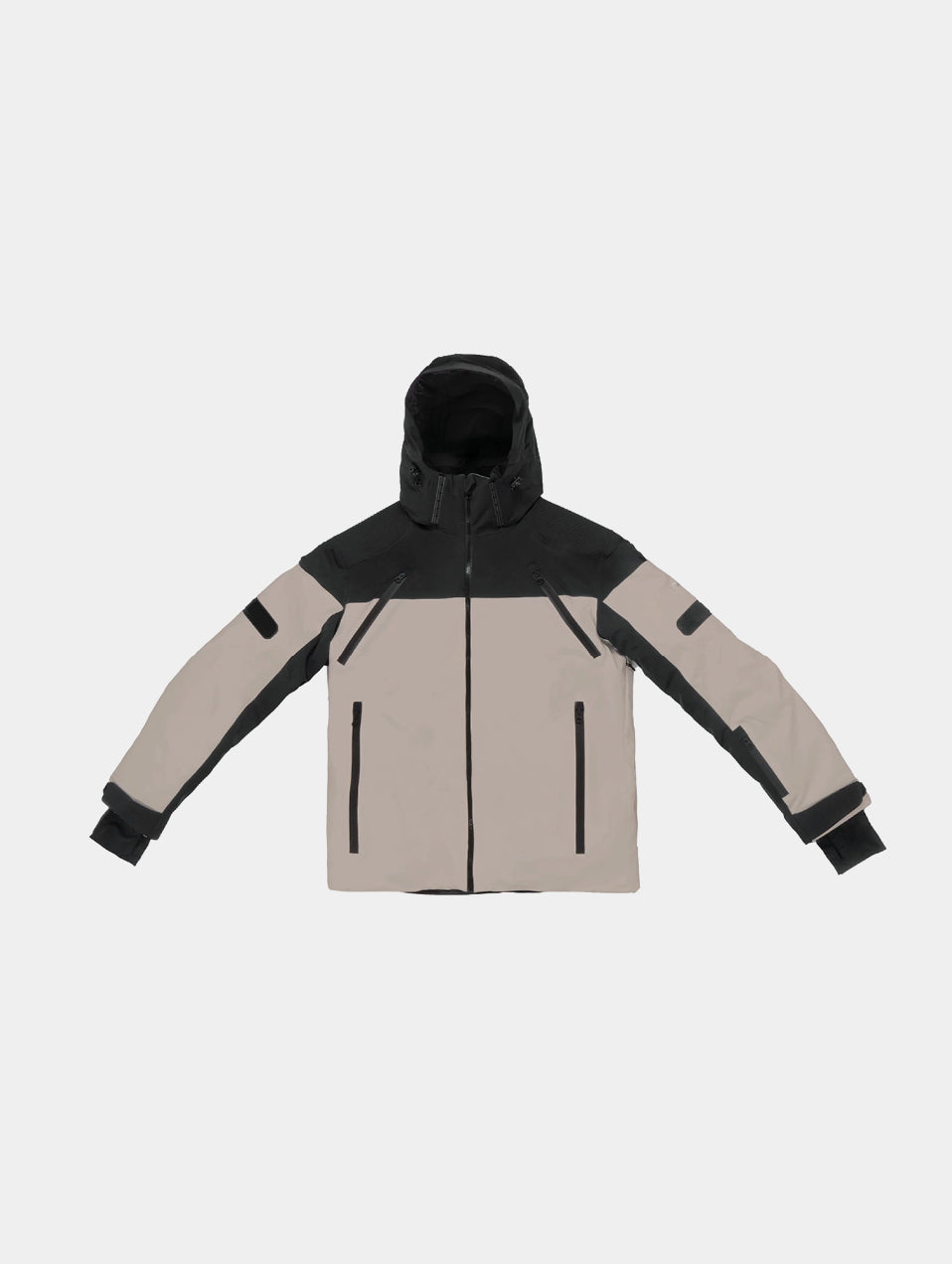 SKI JACKET - BLACK / OFF WHITE