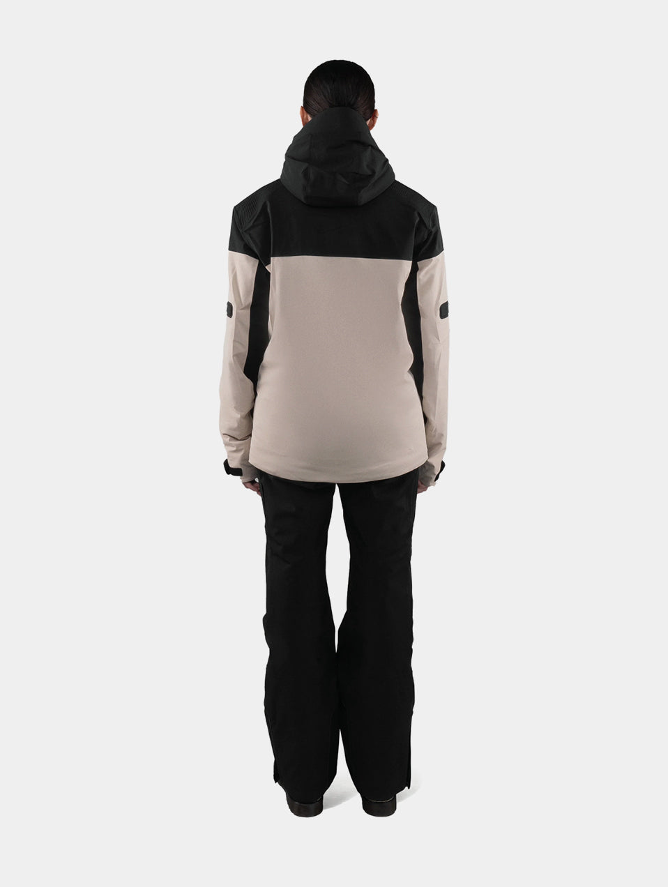 SKI JACKET - BLACK / OFF WHITE
