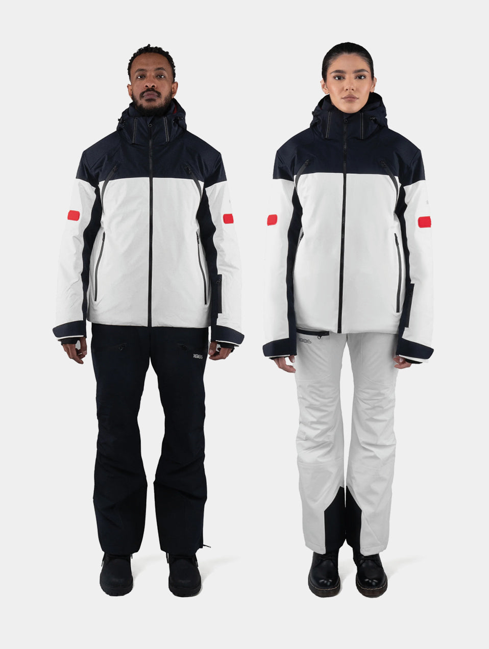 SKI JACKET - BLUE / WHITE