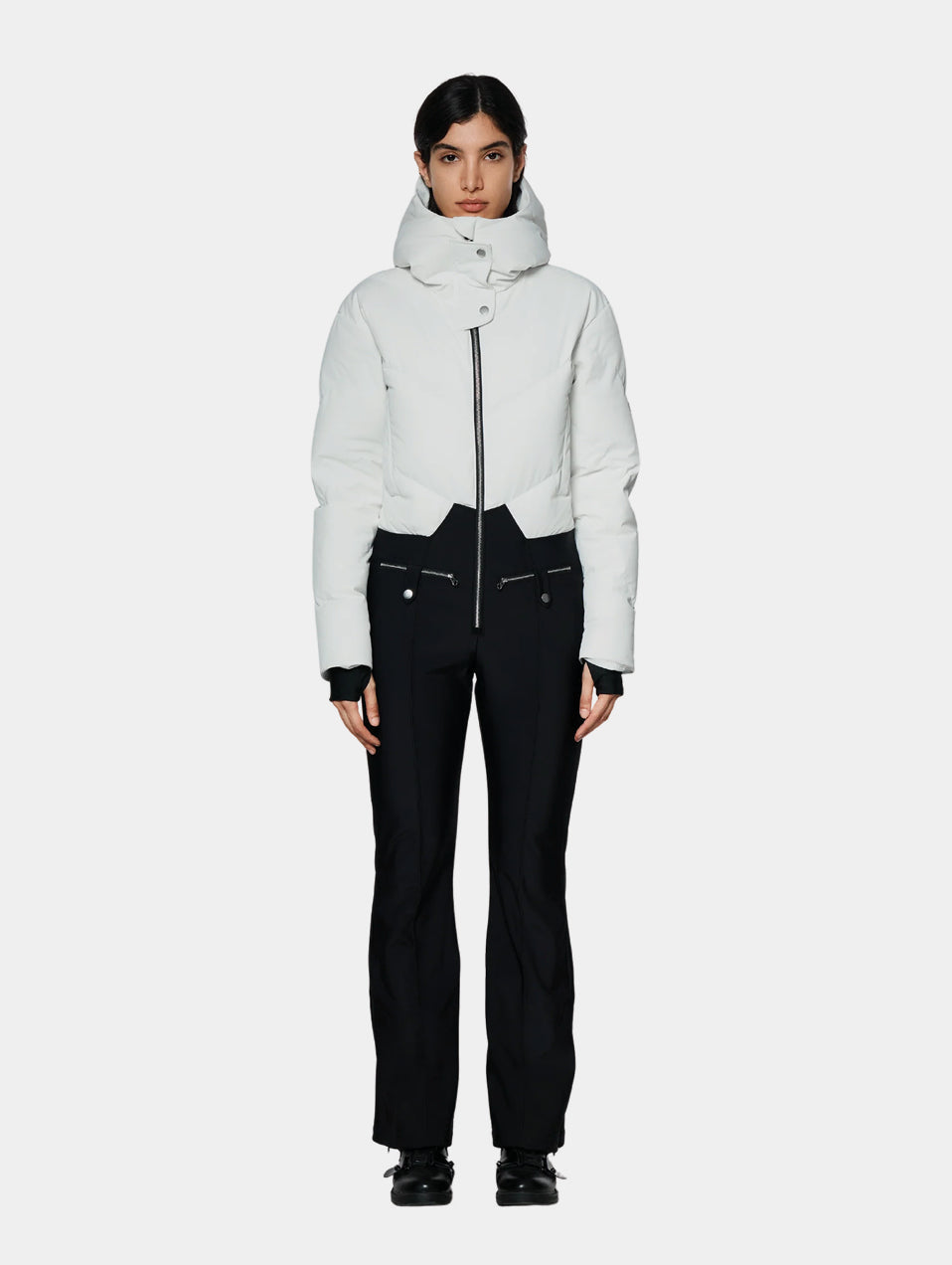 SKI JUMPSUIT - WHITE & BLACK