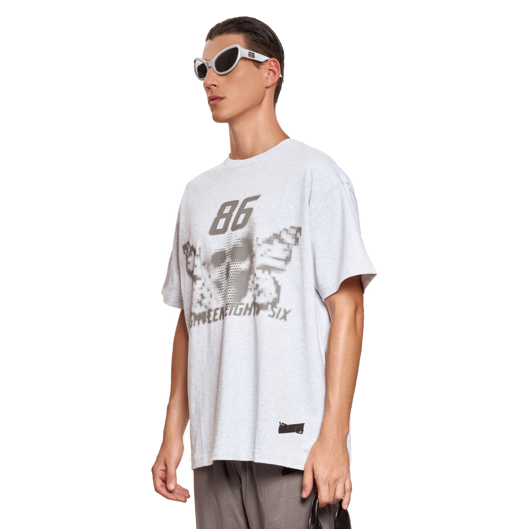 BUTTERFLY T-SHIRT- LIGHT GREY