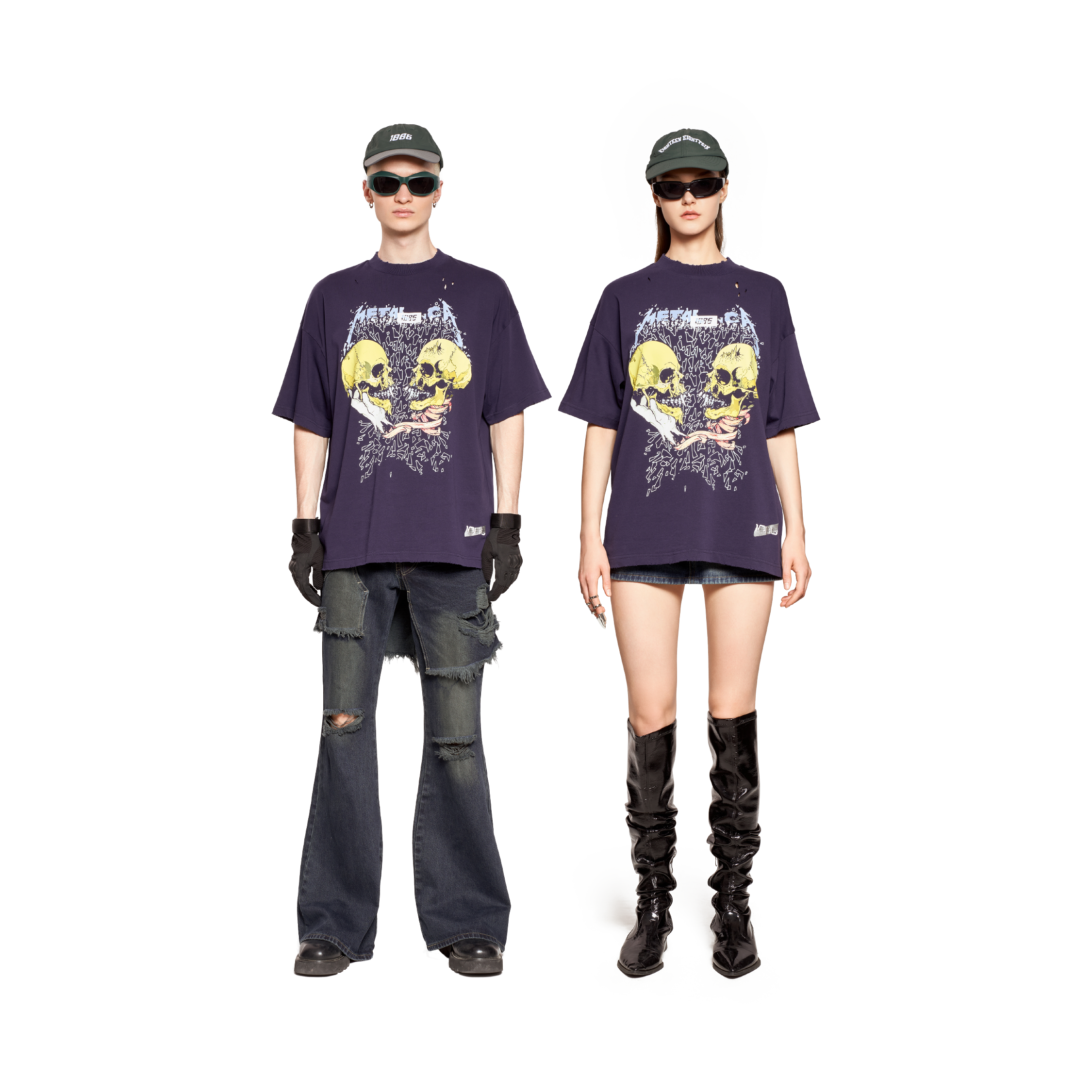 GRAPHIC T-SHIRT- NAVY
