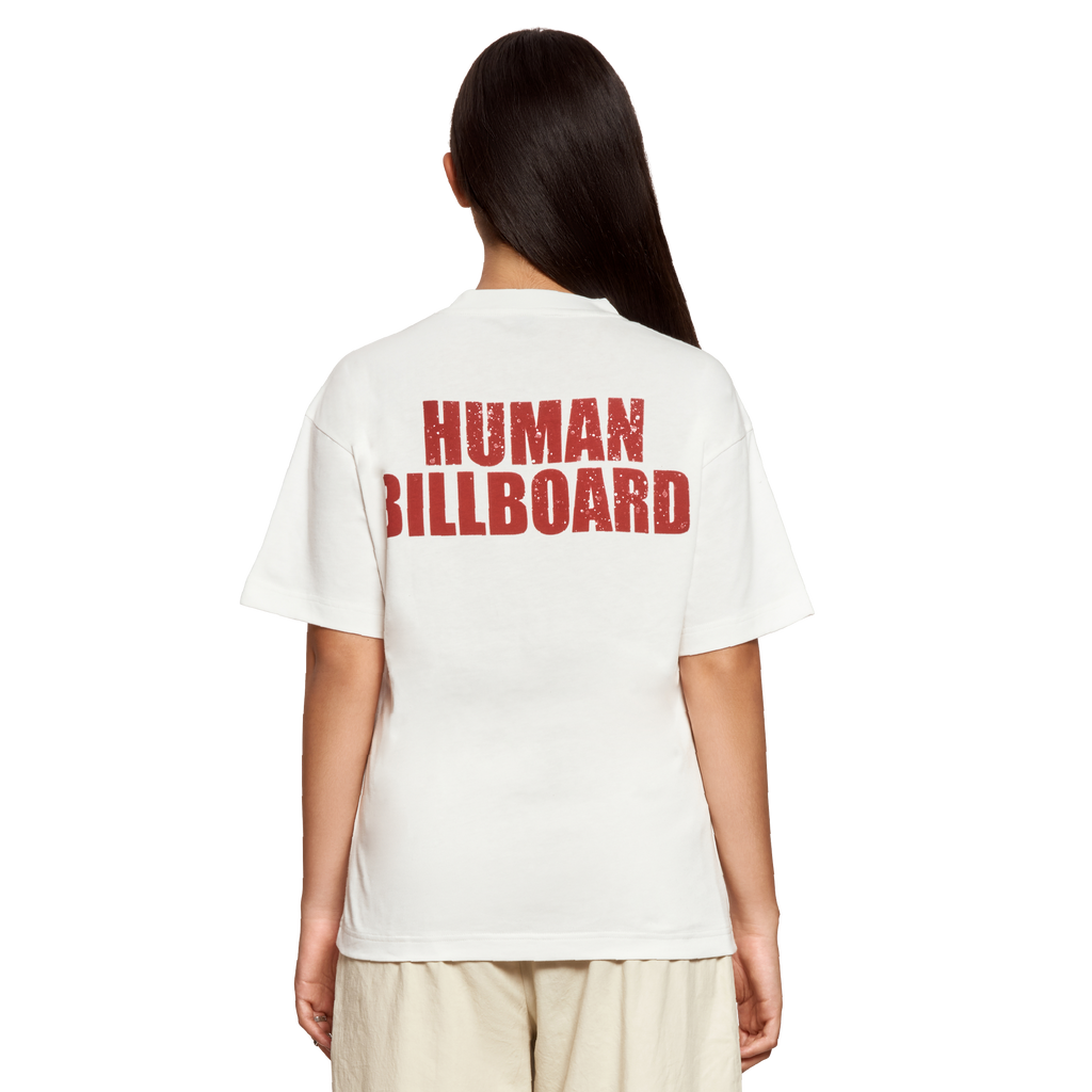 HUMMAN BILLBOARD T-SHIRT- WHITE