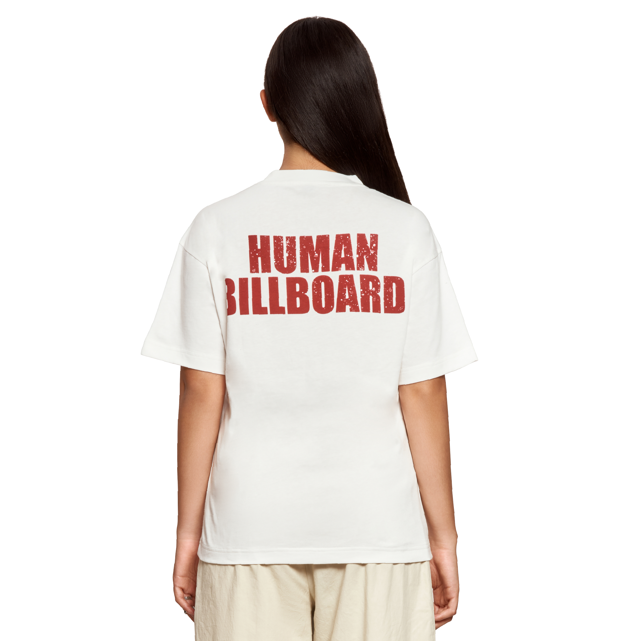 HUMMAN BILLBOARD T-SHIRT- WHITE