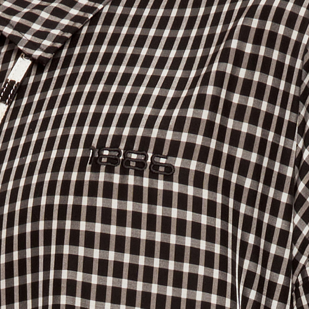 GINGHAM SHIRT - BLACK&WHITE