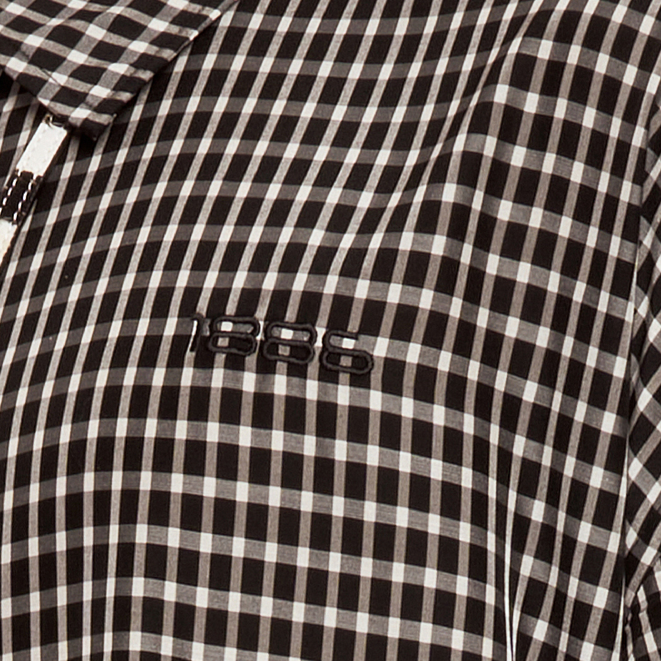 GINGHAM SHIRT - BLACK&WHITE