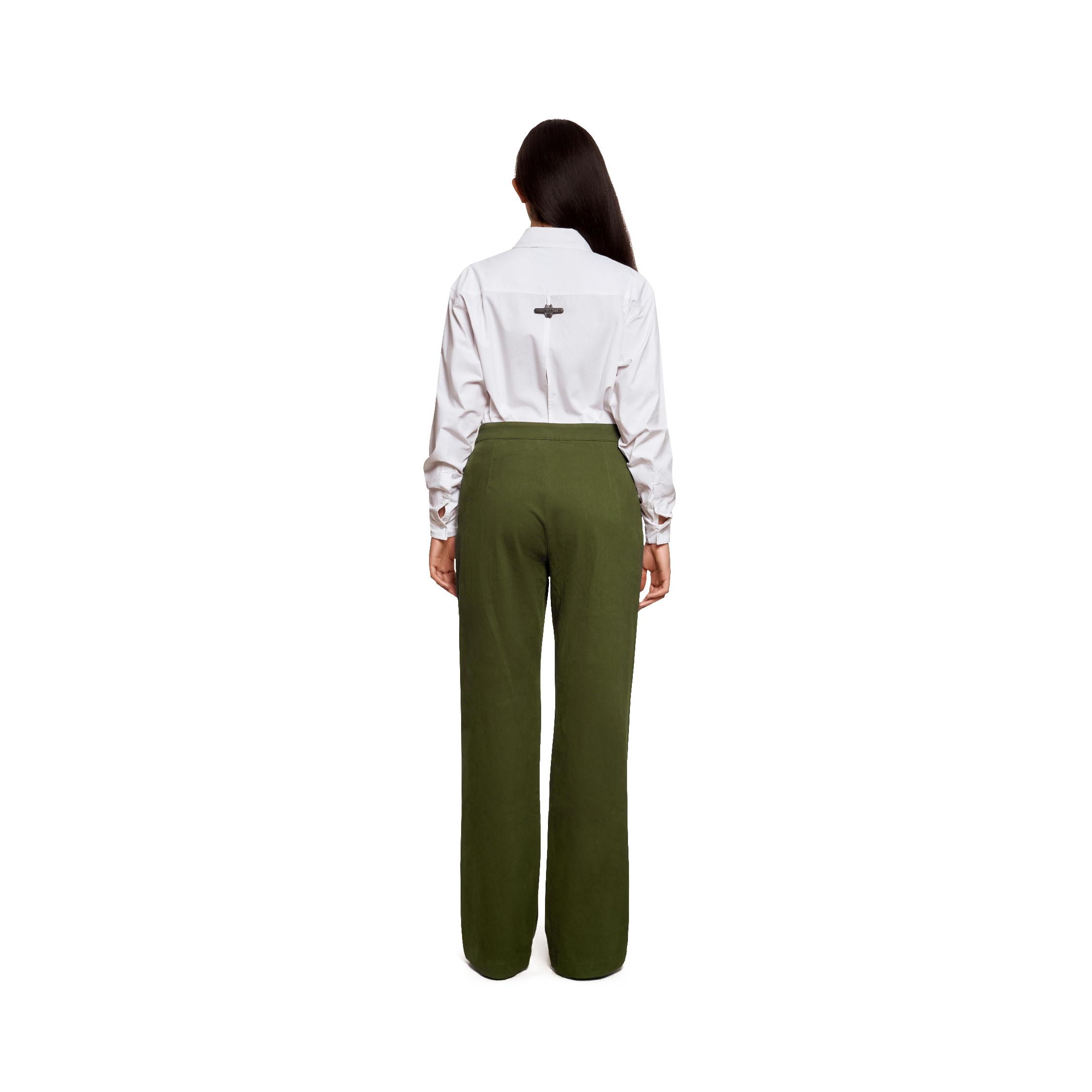 STRAIGHT LEG PANTS - GREEN
