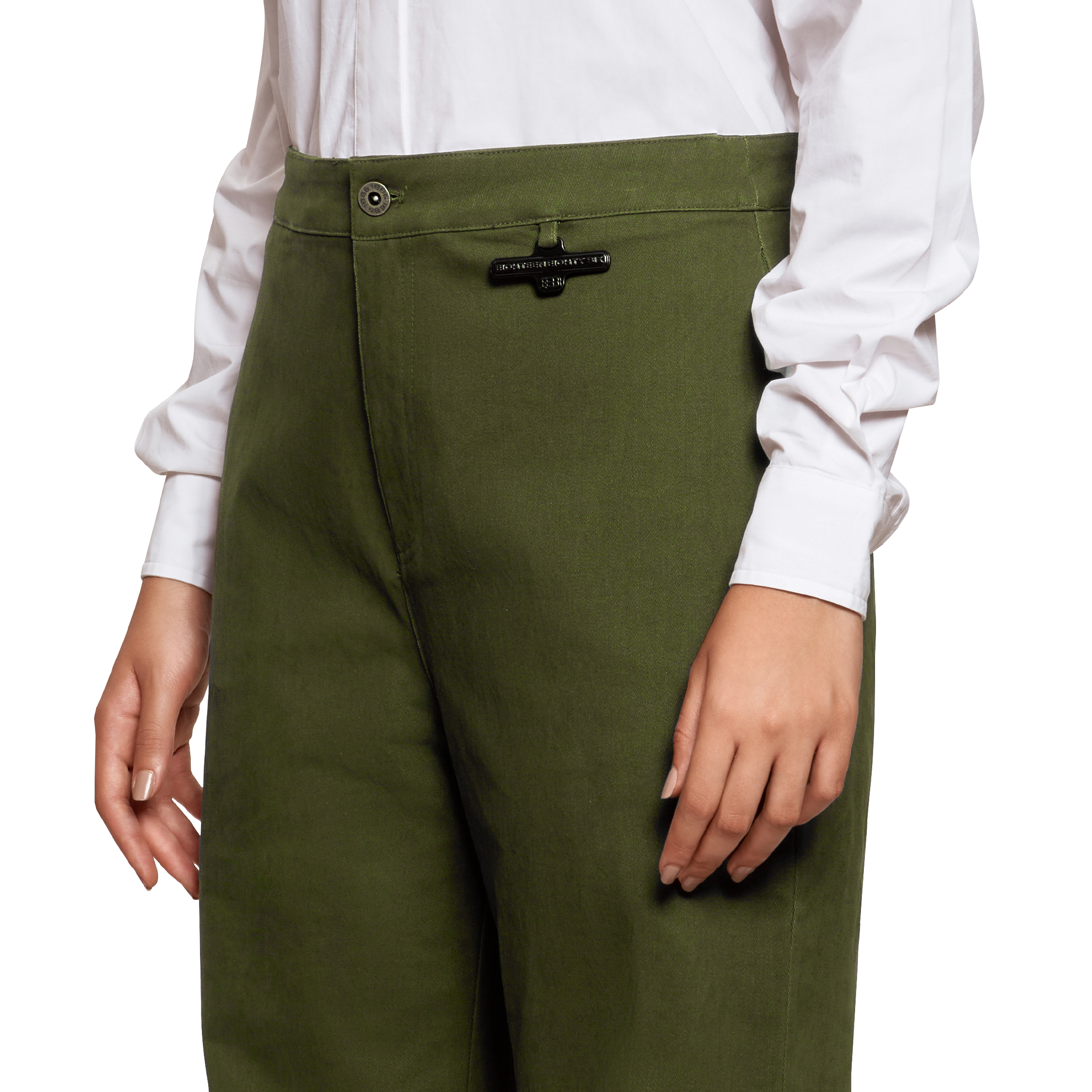STRAIGHT LEG PANTS - GREEN