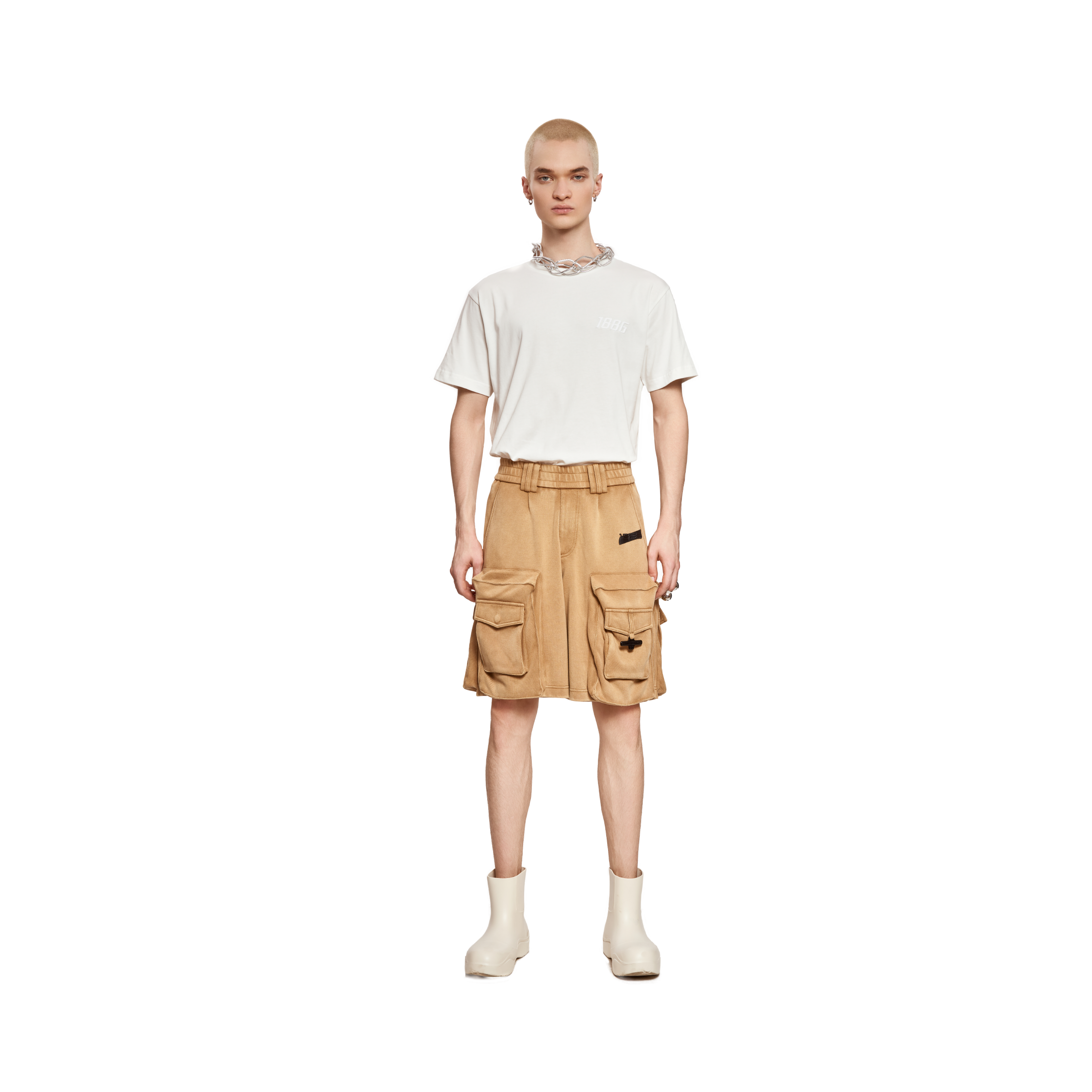 CARGO SHORTS- BEIGE