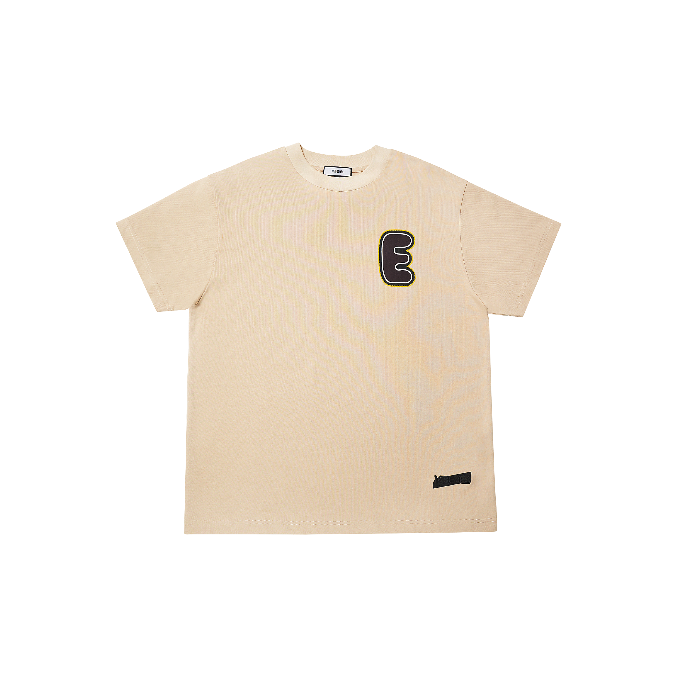 E PUFFER LOGO T- SHIRT- BIEGE