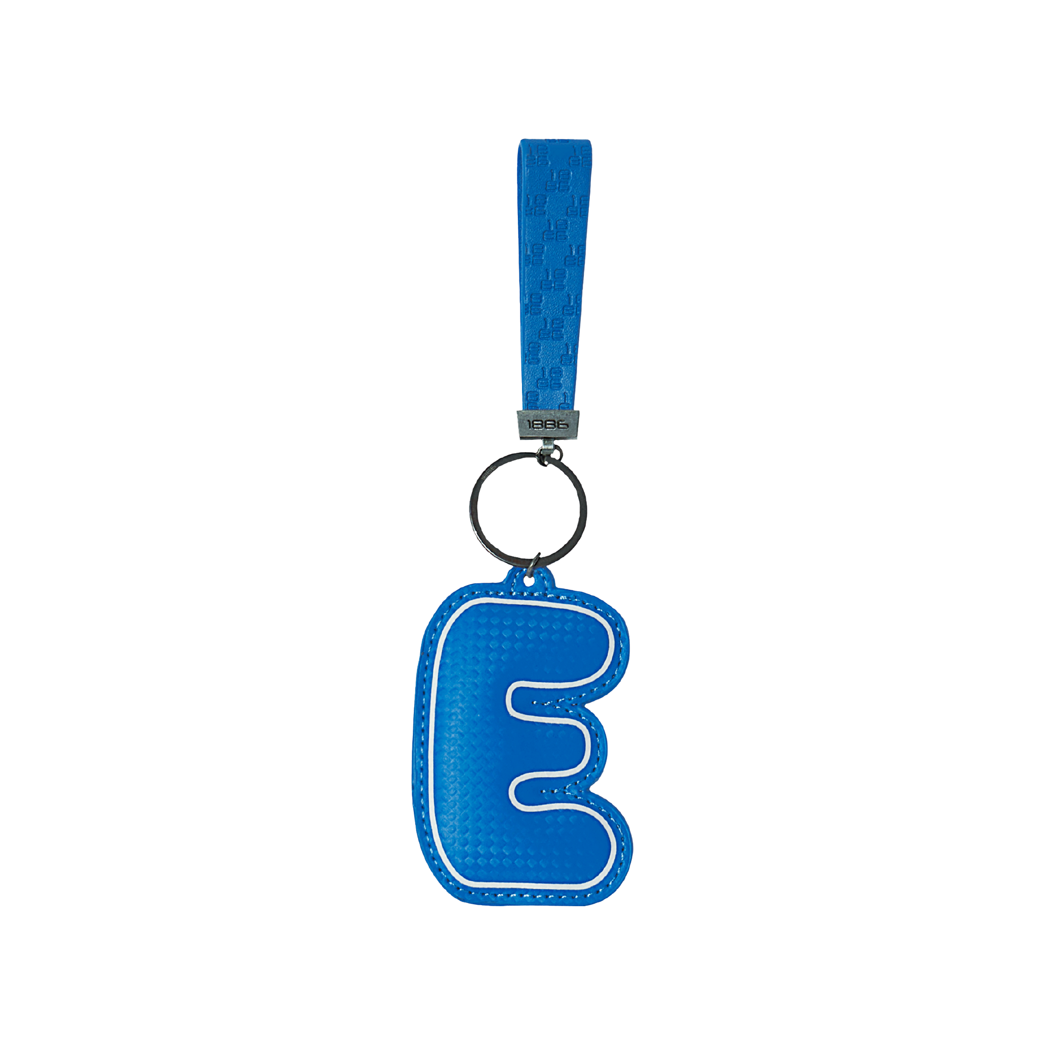 Porte-clés E - Bleu