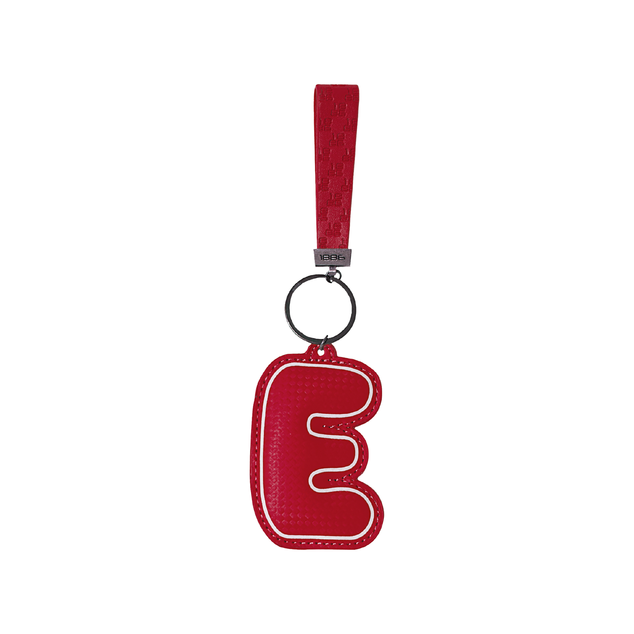 ميدالية مفاتيح E - احمر