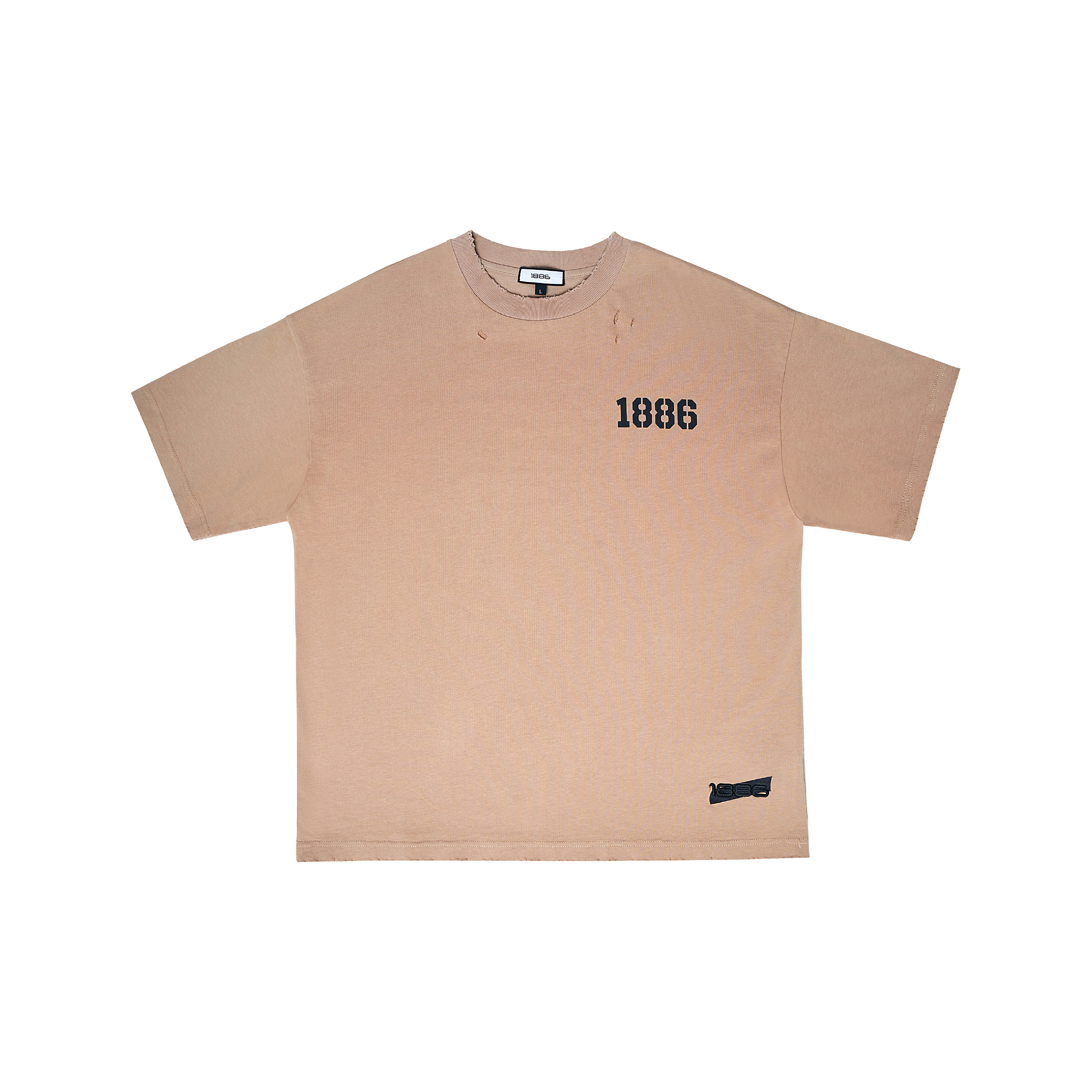 COUNTY JAIL LOGO T-SHIRT- BEIGE