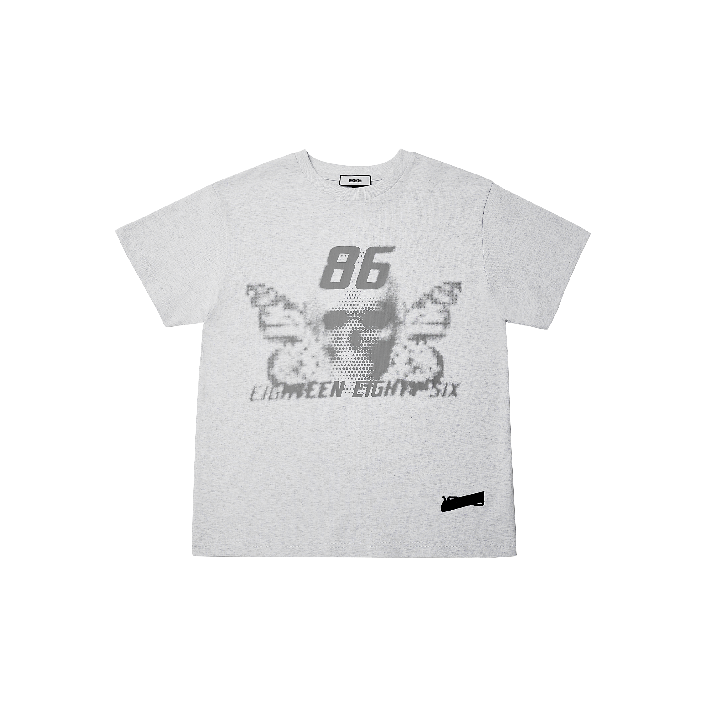 BUTTERFLY T-SHIRT- LIGHT GREY