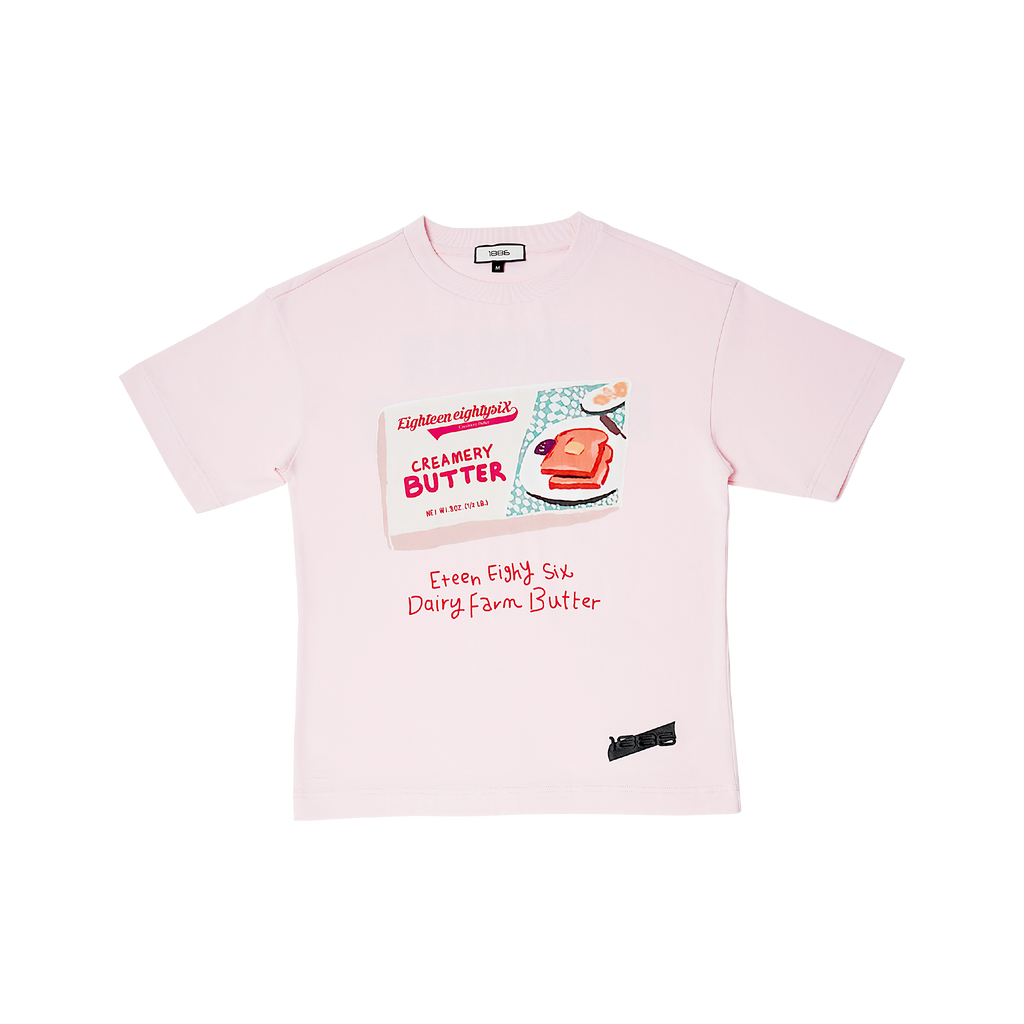 WOMEN BUTTER T-SHIRT- PINK