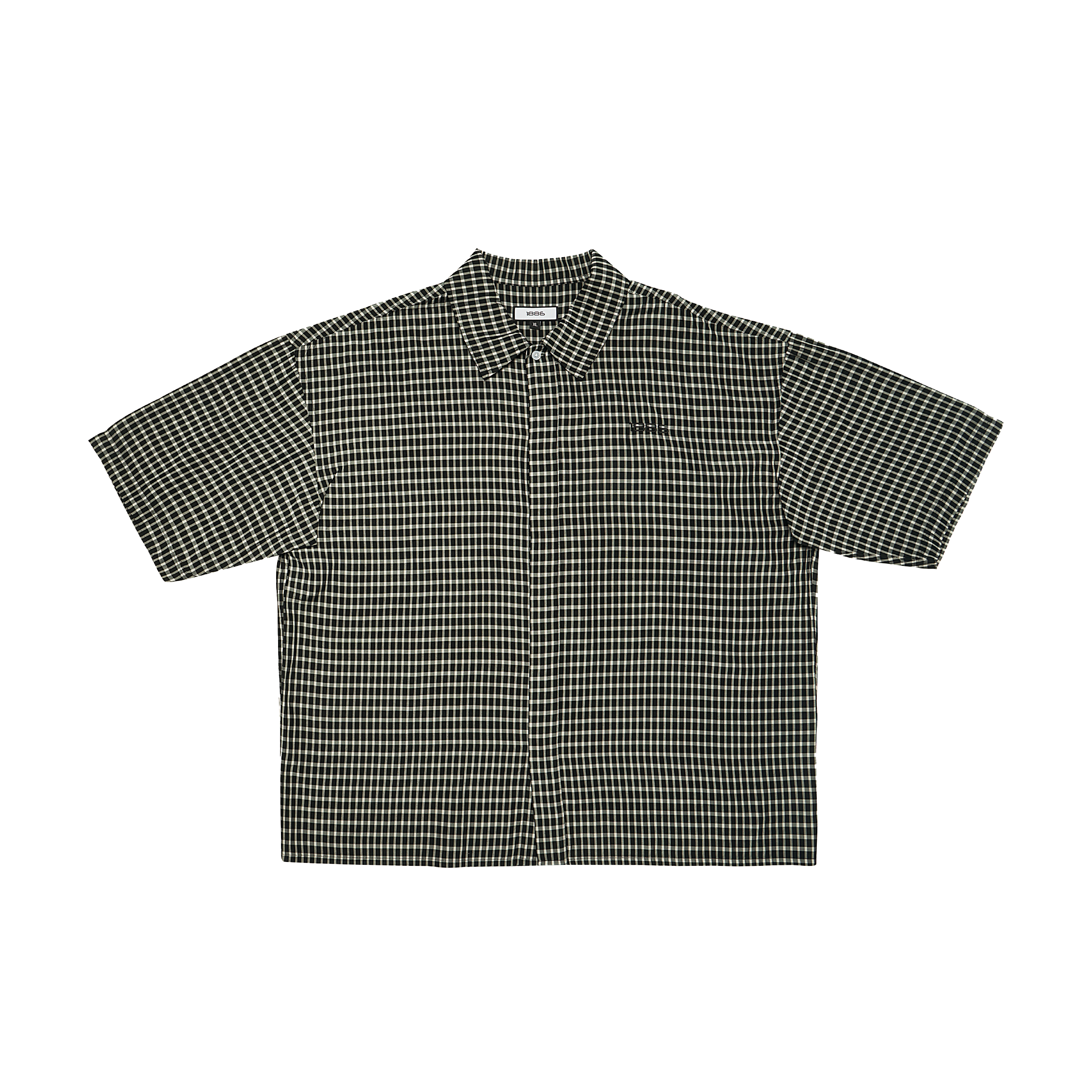 GINGHAM SHIRT - BLACK&WHITE