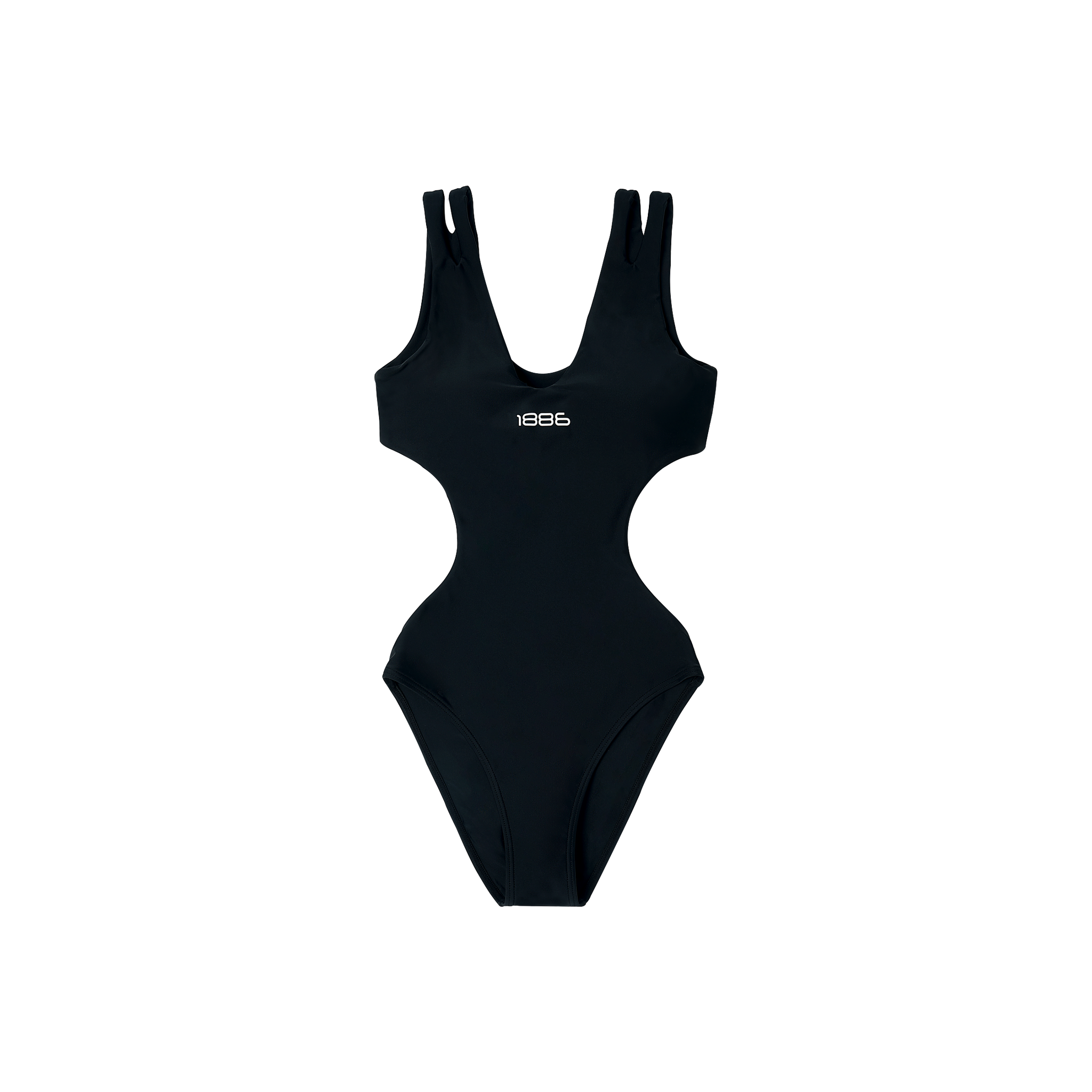 Cut-out one piece swimsuit - Black – 1886 fashion