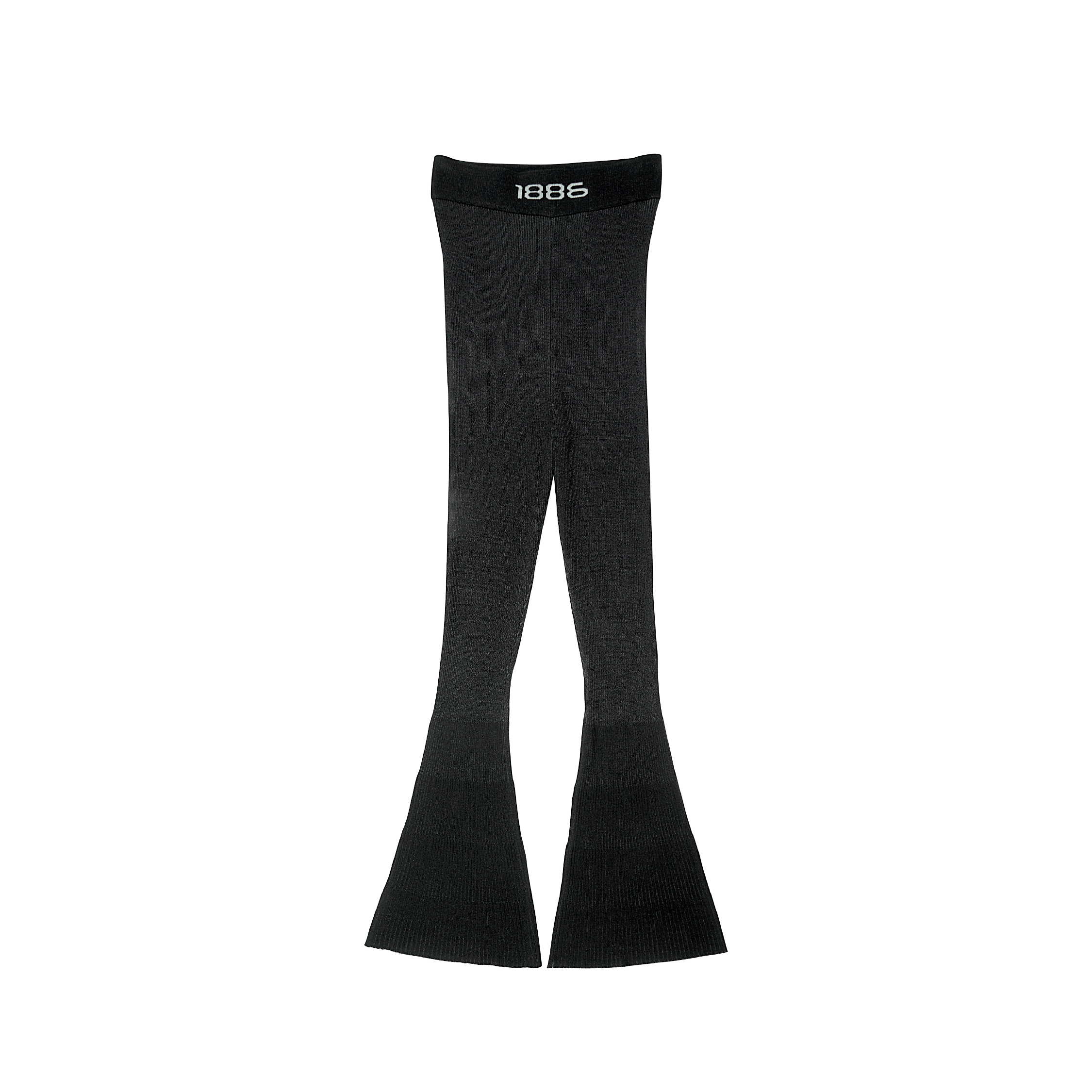 Ombre knit flare pants- Black – 1886 fashion