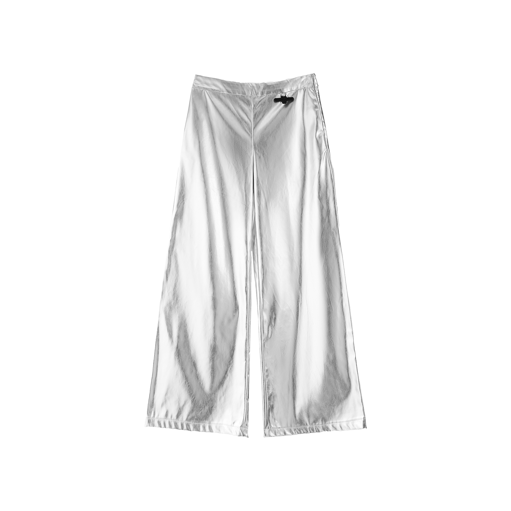 Pantalon large métallisé - Argent