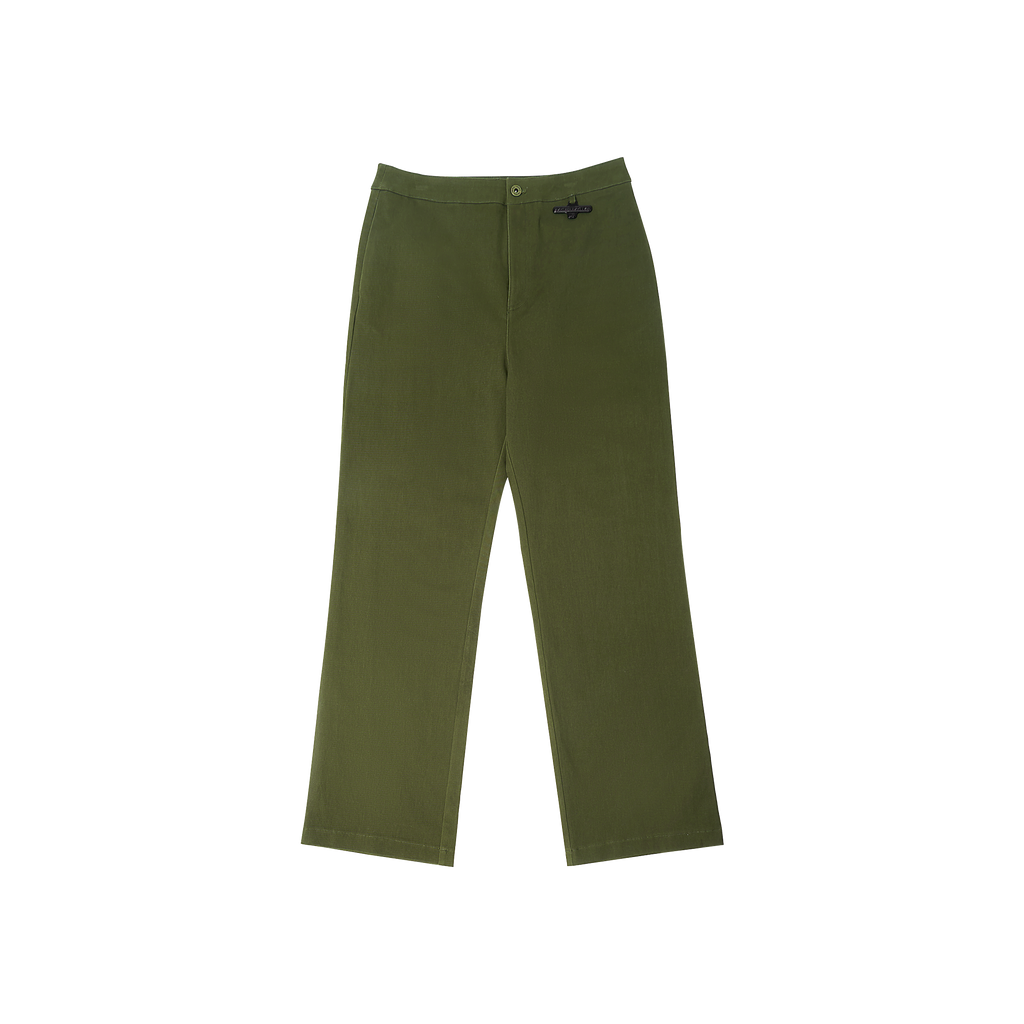 STRAIGHT LEG PANTS - GREEN