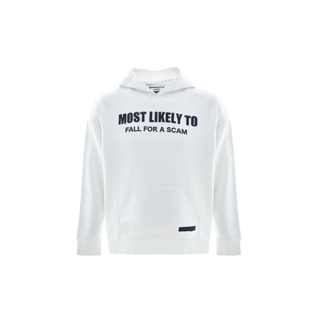 Most Likely Oversized Hoodie-White