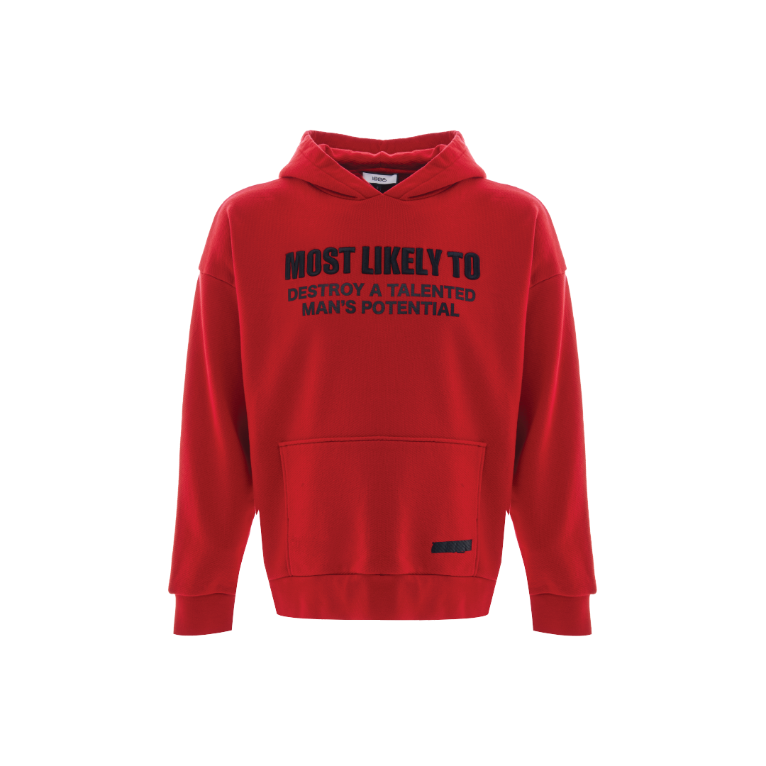 MOST LIKELY KIDS HOODIE-RED