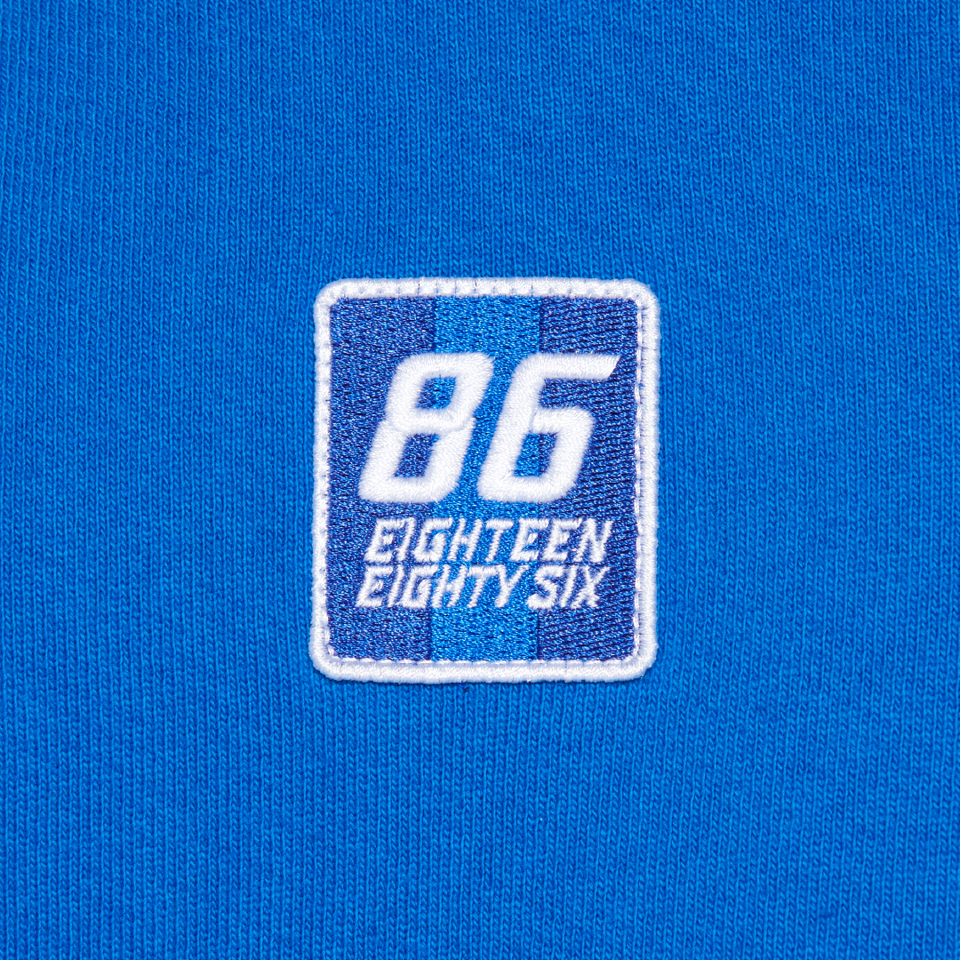 Eighteen Eighty Six Classic Oversized Hoodie-Blue