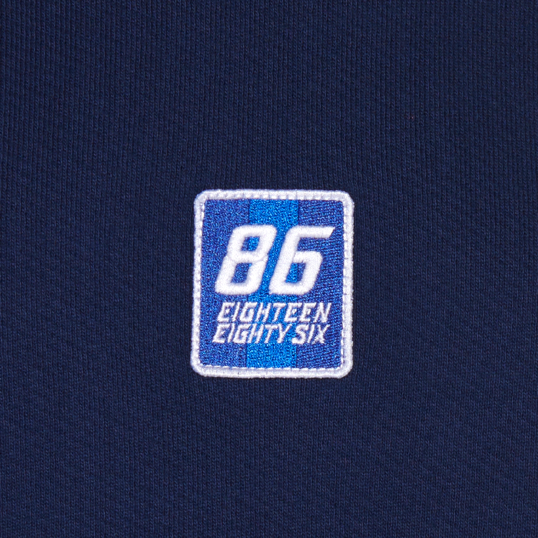 Eighteen Eighty Six Classic Oversized Hoodie-Navy Blue