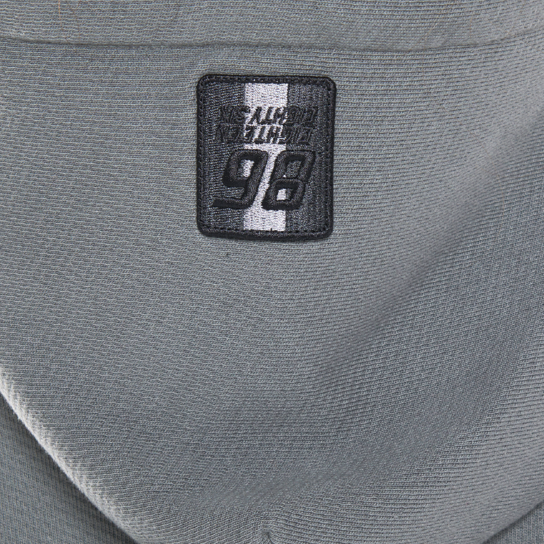 Zipper Oversized Hoodie-Grey