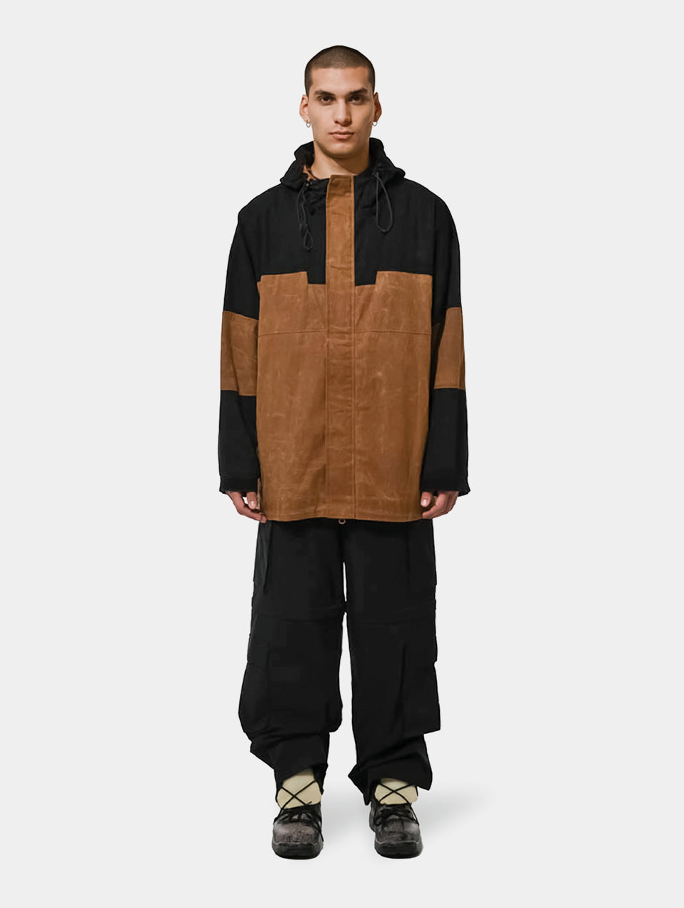 WAXED TECH JKT- BROWN