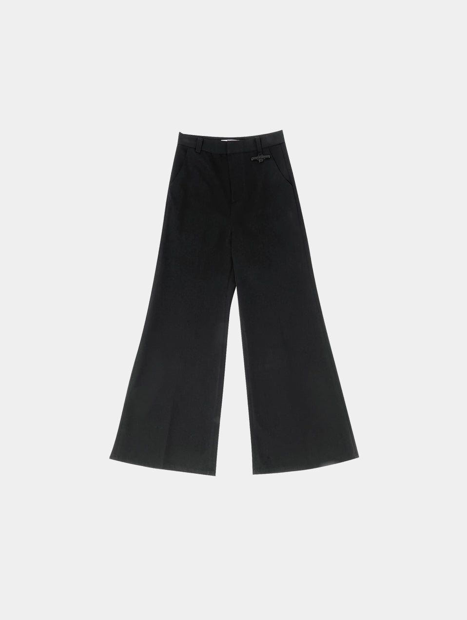 WIDE LEG TROUSER - BLACK