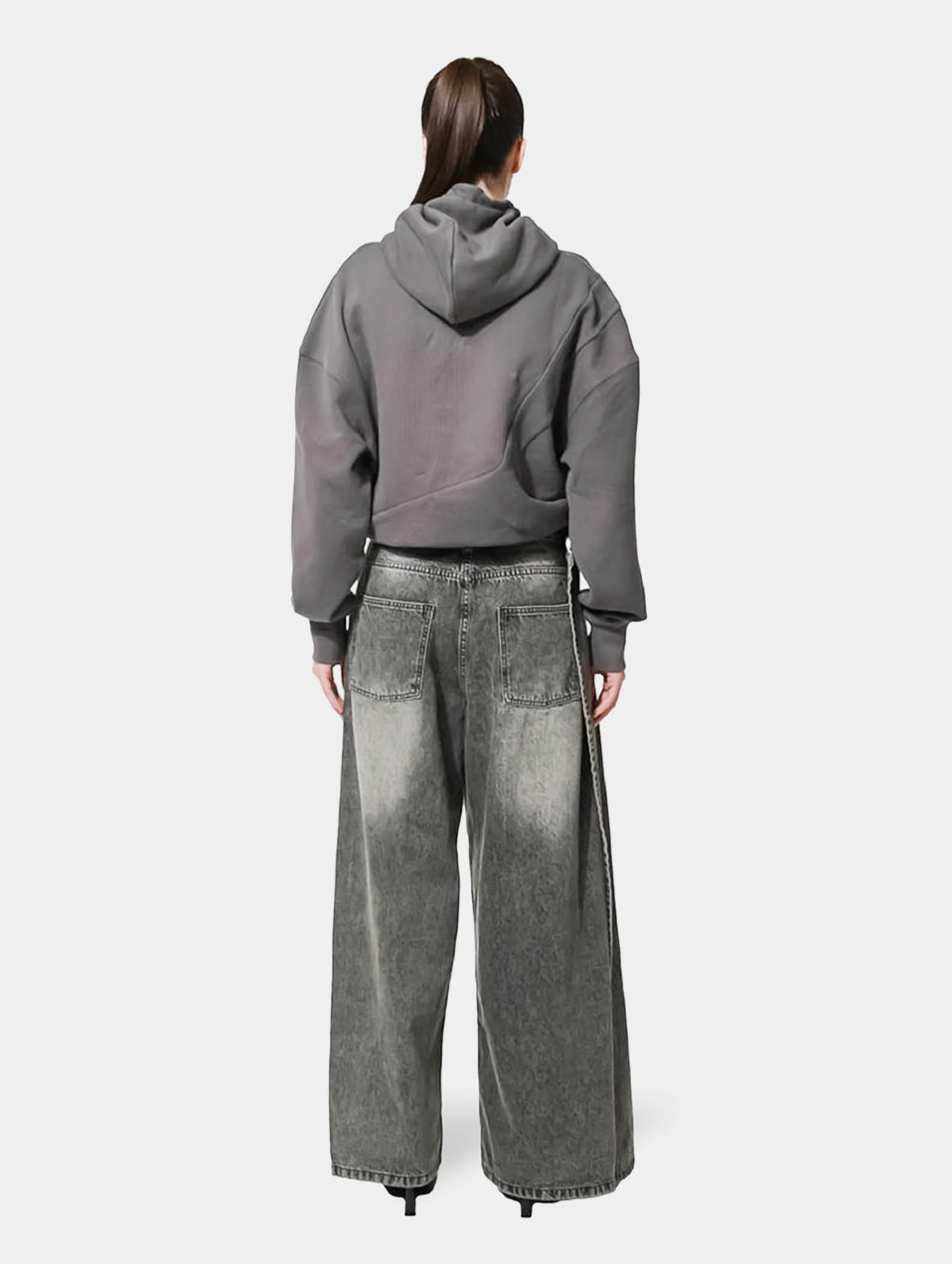WRAP DENIM PANT SKIRT