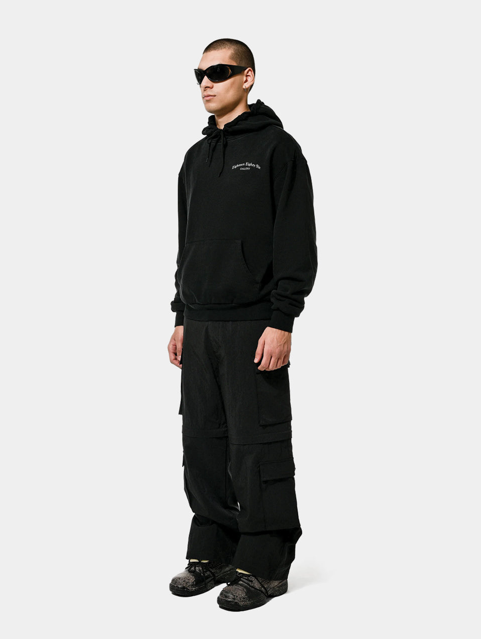 ZIP OFF CARGO PANTS - BLACK