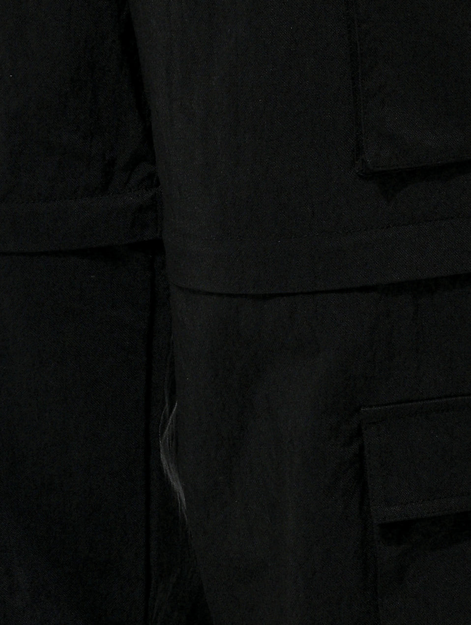 ZIP OFF CARGO PANTS - BLACK