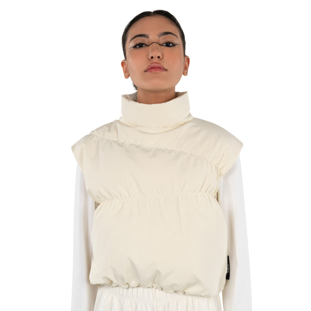 PUFFER TOP - OFF WHITE