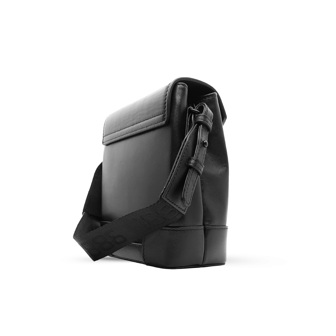 Leather cross bag black