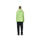 Long sleeves Loose cut hoodie in neon green color fabric featuring Eighteen Eighty-Six print at front. 1886 logo embroidered at bottom front. Loose at cuffs and hem.