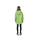 Long sleeves oversize cut hoodie in washed neon green  color fabric featuring  ' The Flying Monkeys Club '  logo print at front and at back. 1886 logo embroidered at kangaroo pocket. Rib knit at cuffs and hem.
