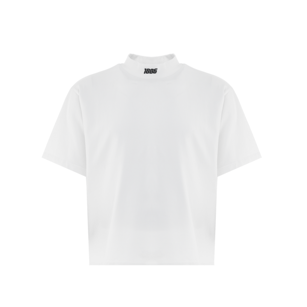 BUTTERFLY TURTLENECK T-SHIRT - OFF WHITE