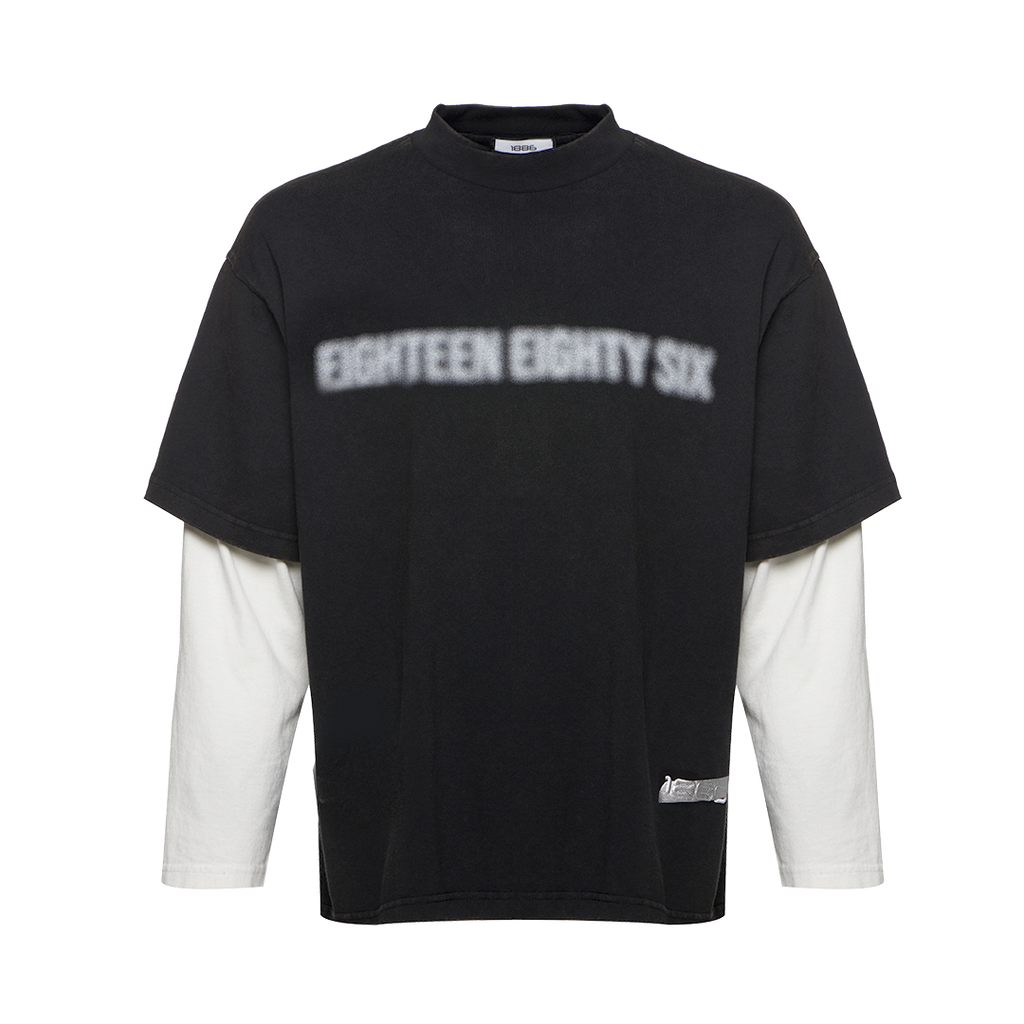 DOUBLE T- SHIRT - BLACK