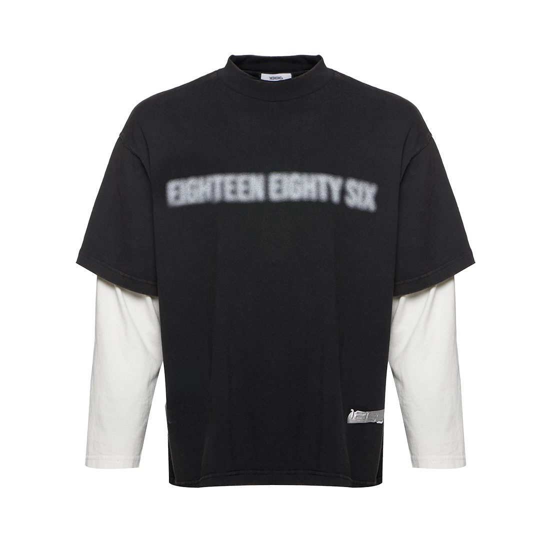 DOUBLE T- SHIRT - BLACK